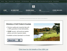 Tablet Screenshot of golfcoursesandclubs.net